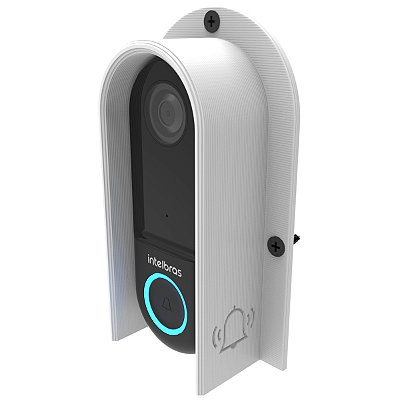 Case Protetor Chuva Branco Vídeo Porteiro Allo W3 Intelbras
