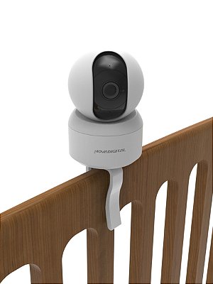 Suporte Adaptador Branco p/ Câmera Berço Nova Digital