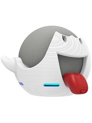 Suporte Mesa Branco Alexa Echo Dot 4ª e 5ª Geração Fantasma