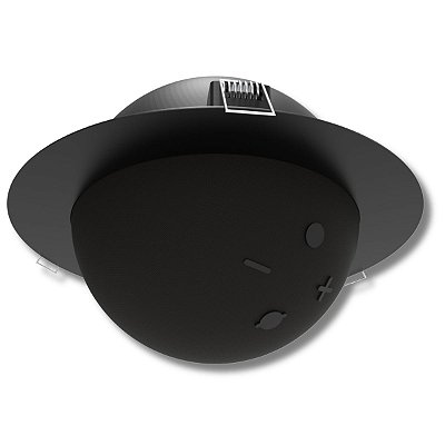 Suporte Embutir Teto Preto p/ Alexa Echo 4ª Geração Premium