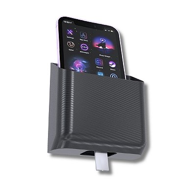 Suporte De Parede Preto P/ Carregamento Telefone Celular Universal