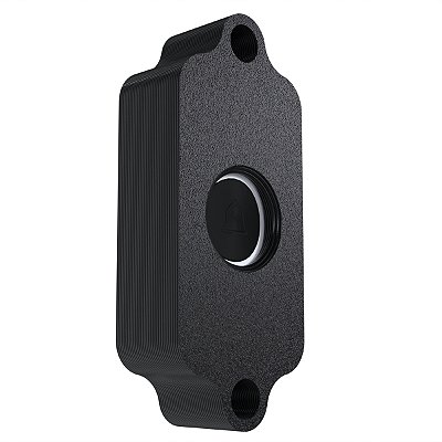 Case Protetor AntiVandalismo Furto e Chuva Preto Compatível com Campainha Multilaser SE417 - Modelo Fechado