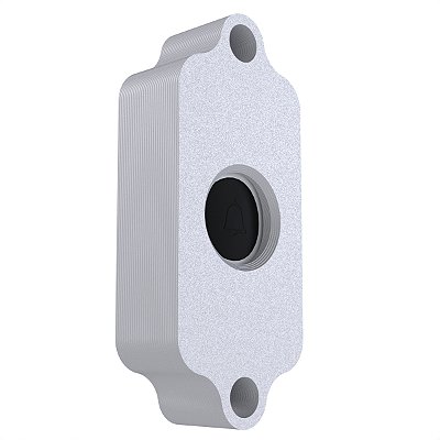 Case Protetor AntiVandalismo Furto e Chuva Branco Compatível com Campainha Multilaser SE417 - Modelo Fechado