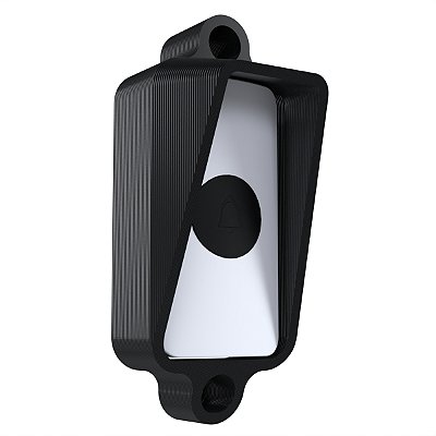 Case Protetor AntiVandalismo Furto e Chuva Preto Compatível com Campainha Multilaser SE417 - Modelo Aberto