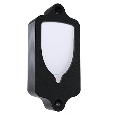 Case Protetor AntiVandalismo Furto e Chuva Preto Compatível com Campainha Keywest Dni 6387 - Modelo Fechado
