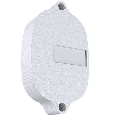 Case Protetor AntiVandalismo Furto e Chuva Branco Compatível com Campainha Sem Fio AGL - Modelo Fechado