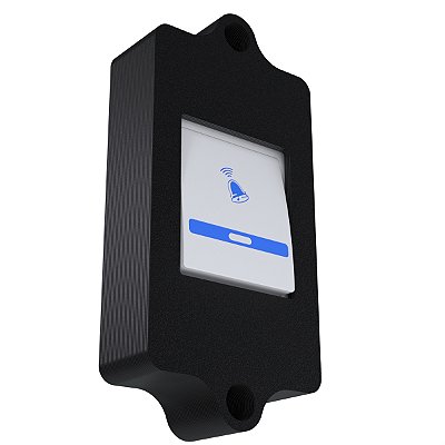 Protetor Furto Preto P/ Campainha Fame Ípega Kpca 325/326 Kp Ca321 - Modelo Fechado