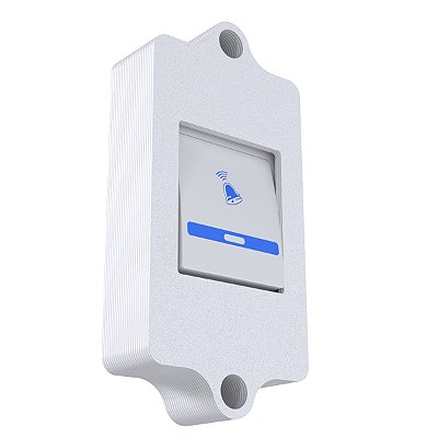 Protetor Furto Branco P/ Campainha Fame Ípega Kpca 325/326 Kp Ca321 - Modelo Fechado