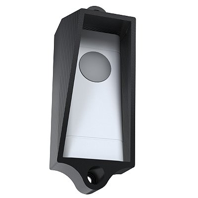 Protetor Antivandalismo E Furto Preto P/ Campainha Elsys Esa-ts001 - Modelo Aberto