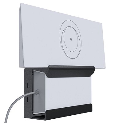 Suporte de Parede Preto Compatível com Modem Roteador Wi-Fi e Fonte Starlink 3ª Geração