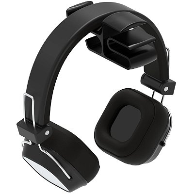 Suporte de Mesa 1 a 2cm Preto para Headset Gamer Headphone Fone De Ouvido