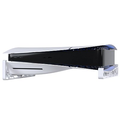 Suporte Horizontal de Mesa Branco Compatível com PlayStation 5 PS5 Slim Mídia Física