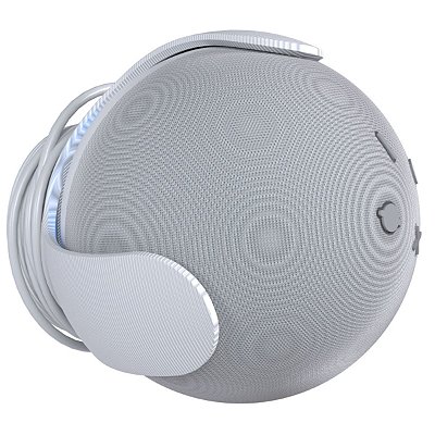 Suporte Fixar Parede Teto Branco Compatível Com Alexa Echo Dot 4 e 5