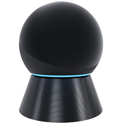 Suporte Base De Mesa Preto Compatível Amazon Alexa Echo Dot 4 E 5