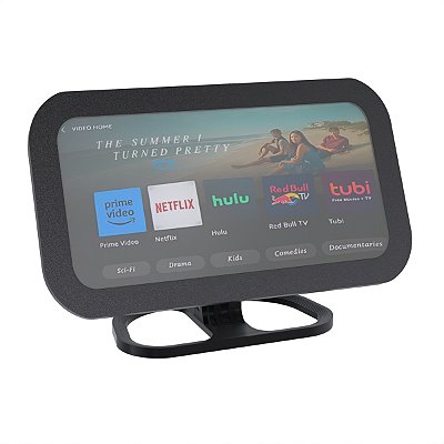 Suporte Mesa Ajustável Preto Compatível Alexa Echo Show 8 3ª Geração