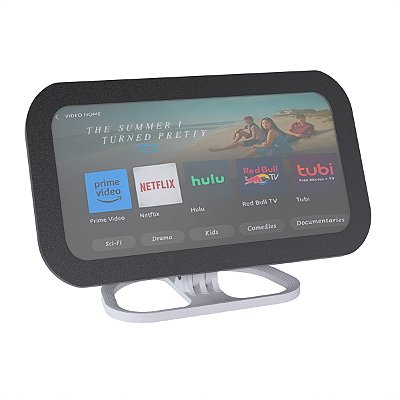 Suporte Mesa Ajustável Branco Compatível Alexa Echo Show 8 3ª Geração