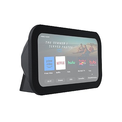 Suporte Mesa Base Inclinada Preta P/ Alexa Echo Show 8 3ª Geração