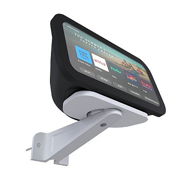 Suporte Angulável De Parede Branco P/ Alexa Echo Show 8 3ª Geração