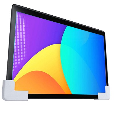 Suporte Stand De Parede Fixo Branco Compatível Com Tablet Universal