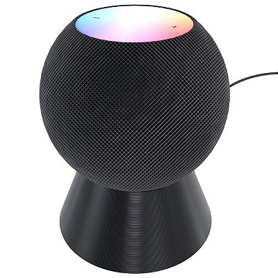 Suporte Base Elevação De Mesa Preto Compatível Apple Homepod Mini
