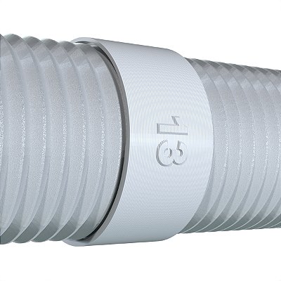 Extensor Emenda de Duto Ar Condicionado - Adaptador 13cm