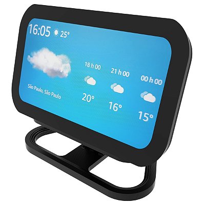Suporte Ajustável Mesa Preto Compatível Alexa Echo Show 5 3ª Gen