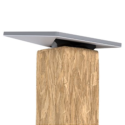 Suporte Base Fixar Em Poste Para Antena Starlink Mini 4ª Gen