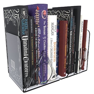 Suporte Apoiador Lateral De Livros Estante Transparente Tema Harry Potter