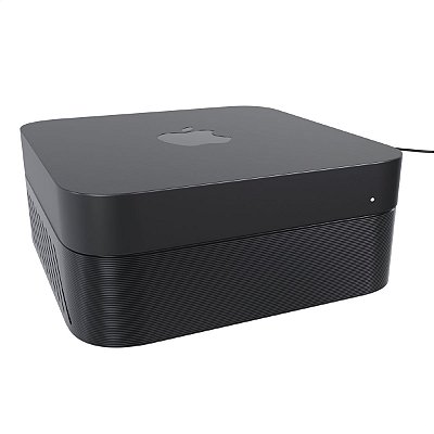 Suporte De Mesa Preto Compatível Apple Mac Mini 2018 Modelo A1993