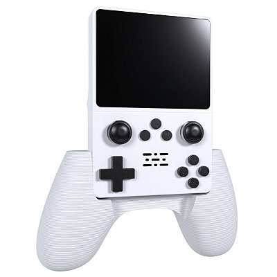 Suporte Handhelp Comfort Grip Branco Para Console Anbernic R35s R36