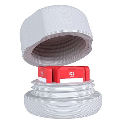 Case Transporte Porta Cartucho Até 7 Jogos Nintendo Switch 2 Branco
