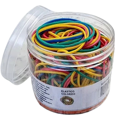 Elástico de Látex Colorido Para Dinheiro Pote 30 Gramas