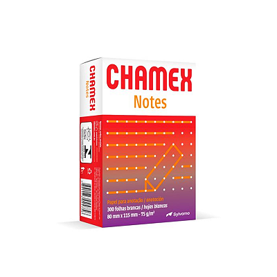 Bloco Anotação Chamex Notes 75g 80mmx115mm 300 Folhas