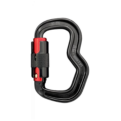 Mosquetão FINSTERWALDER UNILOCK preto/vermelho