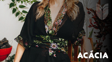 Quimono com cinta Acácia