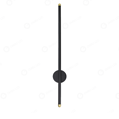 Arandela One Way Luz Indireta Preto 90cm LED 20W 3K/4K/6,5K EBAR61700