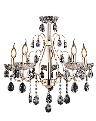 Lustre em Cristal e Metal Dourado D77xh67cm 8xE14 8 braços 8034/8AB