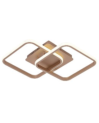 Plafon LED 42W 3000K/6000K 3150lm 39x39cm Dourado QX05460