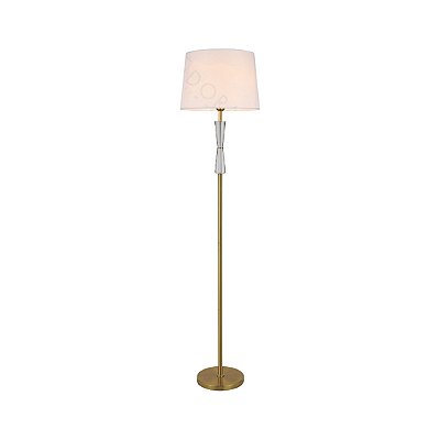 Coluna Luminária de Piso/Chão 40x152cm 1xE27 Bronze+Cristal DCD00555
