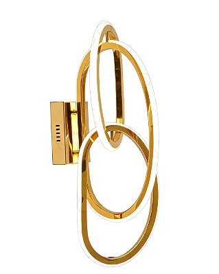 Arandela LED 50W 3000K 3750lm 28x53cm Dourado QD05258