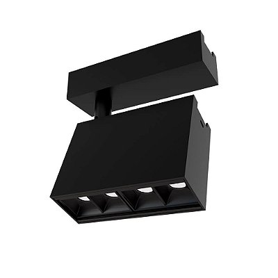 Plafon Track LED 4 Focos 10 Graus 4W 3000K PL0391LED3 New Line