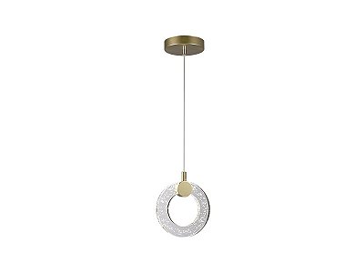 Pendente LED Ravi 6W 3000K Dourado Bivolt - Taschibra