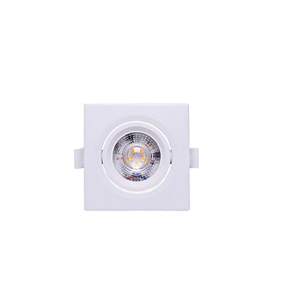 Spot de Embutir Quadrado Alltop LED 5W 6500K Bivolt Taschibra