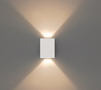 Arandela LED 8W 3000K Biv Effekt 2 fachos Branco STH6730/30