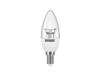 Lampada LED Vela TVL25 Clara E14 / E27 3W 6500K Taschibra