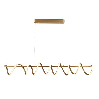 Pendente Metal Dourado LED 103W 3000K 120cm cabo 150cm QD05368
