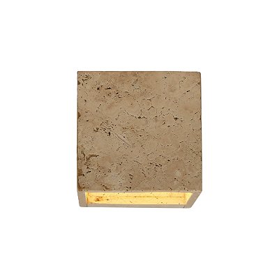 Arandela Travertino 12x12x12cm 1xG9 DCB02668