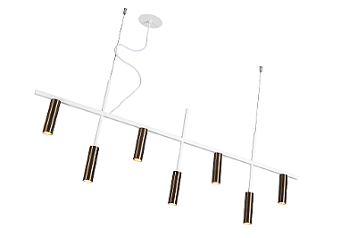 Pendente Platinum retangular 7x GU10 Mini Dicróica 16930/170