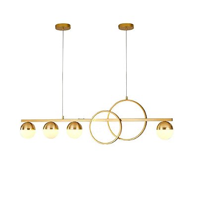 Pendente Compass LED 25W 3000K Dourado UI20245-120DR