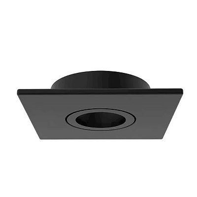 Spot Embutir Quadrado Mini Dicróica Click Preto Interlight IL0072